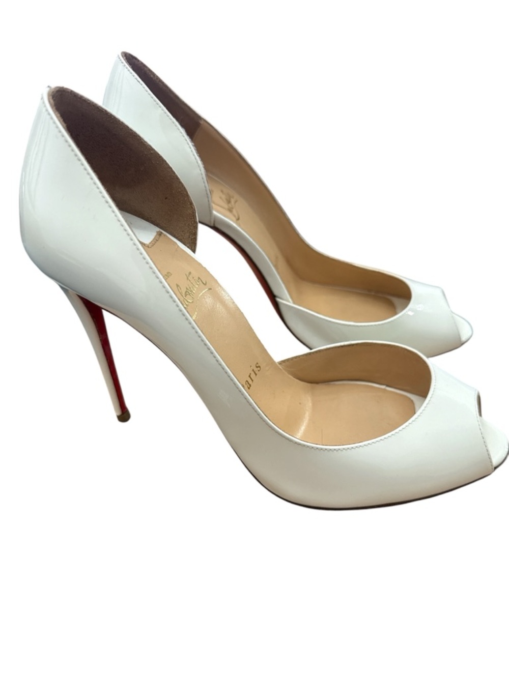 CHRISTIAN LOUBOUTIN Very Privé Patent Leather Heels - Picture 12 of 13